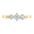 10k Gold CZ Ring by Fine Color Jewels