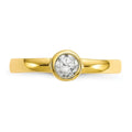 10k Gold CZ Toe Ring For Women by Fine Color Jewels