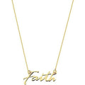 10K Gold Faith Necklace for Women Adjustable from 16" to 18" by DailySale