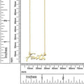 10K Gold Faith Necklace for Women Adjustable from 16" to 18" by DailySale