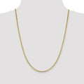 10K Gold Flat Anchor Chain 18 inch by Fine Color Jewels
