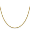 10K Gold Flat Anchor Chain 18 inch