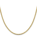 10K Gold Flat Anchor Chain 18 inch by Fine Color Jewels