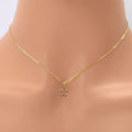 10k Gold Hawaiian Plumeria Flower Pendant by Fine Color Jewels