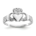 10k Gold Irish Claddagh Ring by Fine Color Jewels