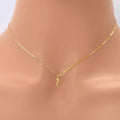 10k Gold Italian Horn Charm Pendant by Fine Color Jewels