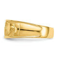 10k Gold Ladies Claddagh Band Ring by Fine Color Jewels