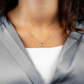 10k Gold Marquise Circle of Life Diamond Necklace by Fine Color Jewels