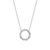 10k Gold Marquise Circle of Life Diamond Necklace