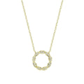 10k Gold Marquise Circle of Life Diamond Necklace by Fine Color Jewels