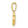 10k Gold Mother of Pearl Clover Pendant by Fine Color Jewels