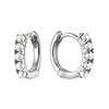 10k Gold Pearl Huggie Earrings