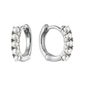 10k Gold Pearl Huggie Earrings by Fine Color Jewels
