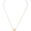 10K Gold Puffed Heart Necklace for Women Adjustable by DailySale