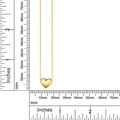 10K Gold Puffed Heart Necklace for Women Adjustable by DailySale