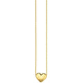 10K Gold Puffed Heart Necklace for Women Adjustable by DailySale