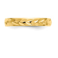 10K Gold Textured Adjustable Toe Ring by Fine Color Jewels