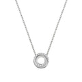 10k Gold Whirl Diamond Necklace by Fine Color Jewels