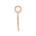 10K Rose Gold Four Leaf Clover Charm Pendant by Fine Color Jewels