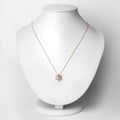 10K Rose Gold Morganite Pendant Necklace by Fine Color Jewels