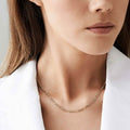 10K Solid Gold 3MM Italian Figaro Chain Link Pendant Necklace by DailySale