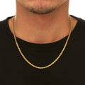 10k Solid Gold Rope Chain 2.5mm by DailySale