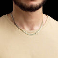 10K Solid Yellow Gold 4mm Cuban Curb Chain Link Necklace Lobster Clasp by DailySale