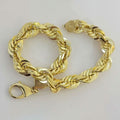 10K Solid Yellow Gold 8" 6MM Rope Bracelet by DailySale