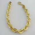 10K Solid Yellow Gold 8" 6MM Rope Bracelet by DailySale