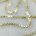 10K Solid Yellow Gold Box Chain by DailySale