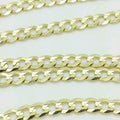 10K Solid Yellow Gold Cuban Chain 2.6mm Necklace by DailySale