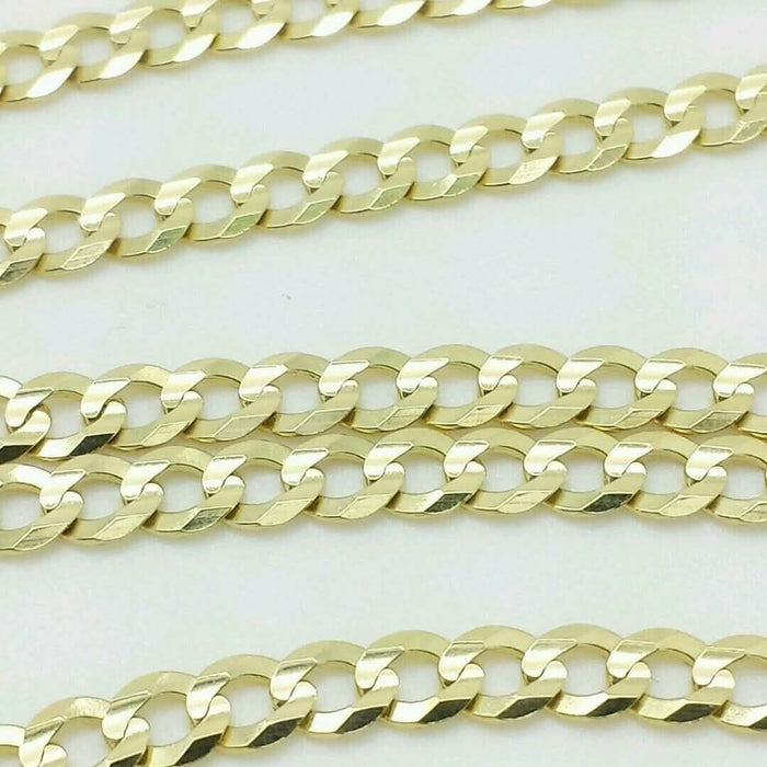 10K Solid Yellow Gold Cuban Chain 2.6mm Necklace by DailySale