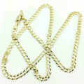 10K Solid Yellow Gold Cuban Chain 2.6mm Necklace by DailySale