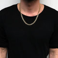 10K Solid Yellow Gold Curb Cuban Link Chain Pendant Necklace 7mm by DailySale