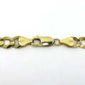 10K Solid Yellow Gold Curb Cuban Link Chain Pendant Necklace 7mm by DailySale
