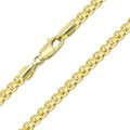 10K Solid Yellow Gold Round Box Chain Necklace - 2.5mm by DailySale