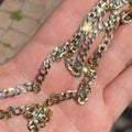 10k Yellow Gold 5MM Curb Chain Cuban Link Necklace 16"-30" Made In Italy by DailySale