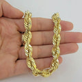 10K Yellow Gold 6MM Diamond Cut Rope Chain Necklace by DailySale