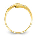 10k Yellow Gold Cubic Zirconia Toe Ring by Fine Color Jewels