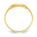 10K Yellow Gold Infinity Ring by Fine Color Jewels