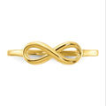 10K Yellow Gold Infinity Ring by Fine Color Jewels