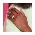 10k Yellow Gold Irish Claddagh Ring by Fine Color Jewels