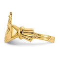 10k Yellow Gold Irish Claddagh Ring by Fine Color Jewels