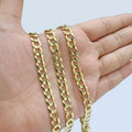 10K Yellow Gold Miami Cuban Curb Link Chain 6mm Necklace by DailySale