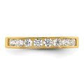 10k Yellow Gold White CZ Toe Ring by Fine Color Jewels