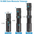 10X-300X Zoom Monocular Telescope High Definition Phone Telephoto Lens by DailySale