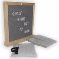 10"x10" Double Sided Black and Gray Felt Letter Board by DailySale
