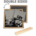 10"x10" Double Sided Black and Gray Felt Letter Board by DailySale