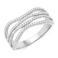 0.46 Carat Genuine White Diamond 14K White Gold Ring (F-G Color, SI Clarity) by Bids.com