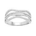 0.46 Carat Genuine White Diamond 14K White Gold Ring (F-G Color, SI Clarity) by Bids.com